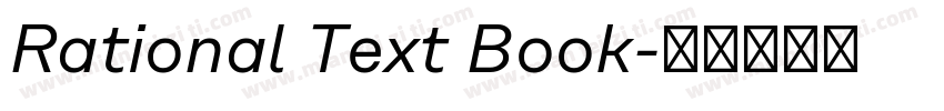 Rational Text Book字体转换